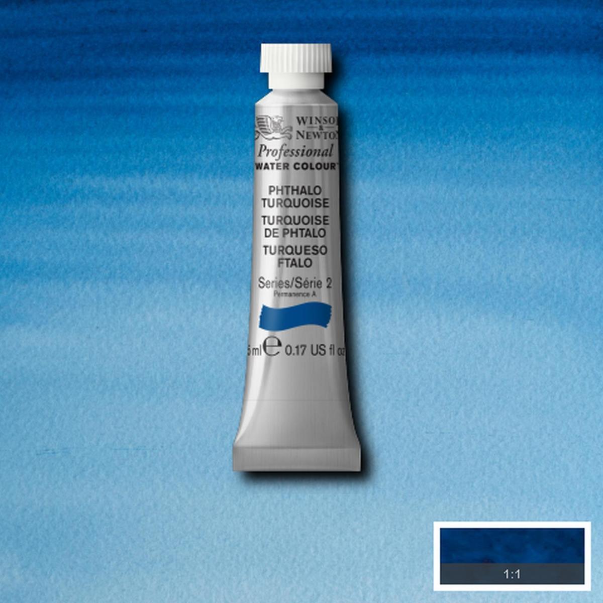 W&N Professional  Aquarelverf 5ml | Phthalo Turquoise